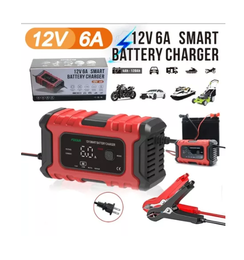 Cargador de Batería de Auto y Moto