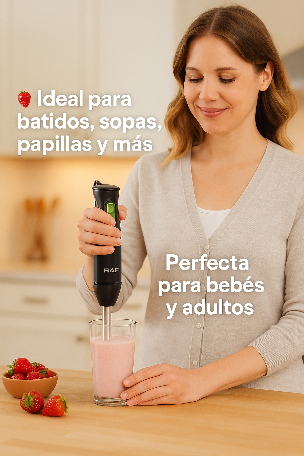 Batidora De Mano Eléctrica Multiusos