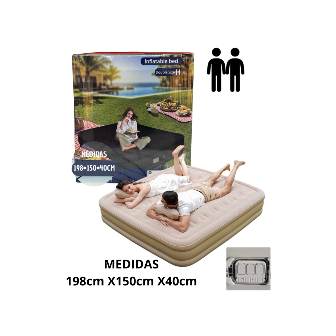 Colchón Inflable con bomba integrada