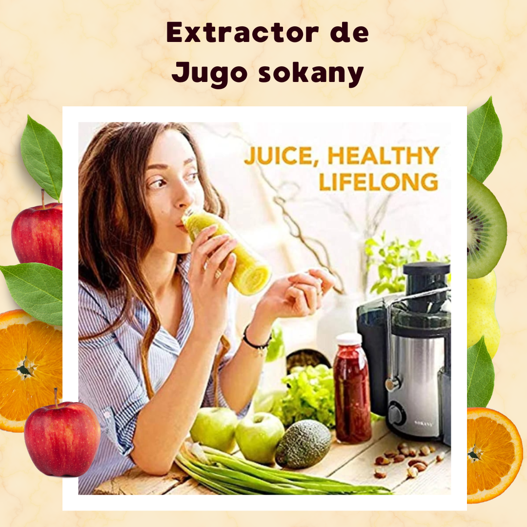 Extractor de Jugos Automático de Frutas y Verduras