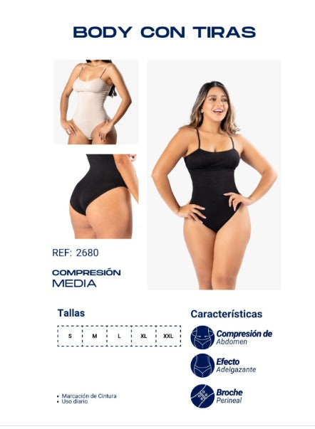 BODY CON TIRAS