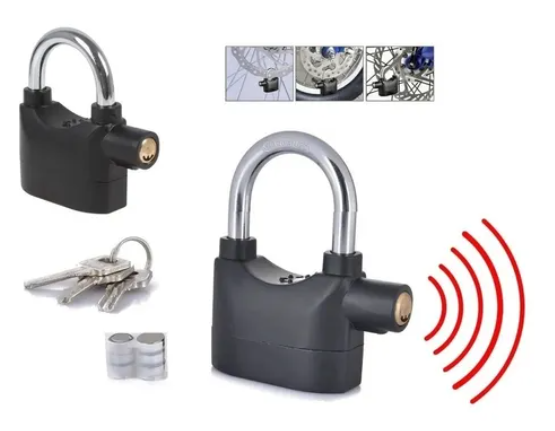 CANDADO ANTI ROBO CON ALARMA