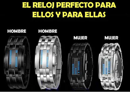 Reloj Binario de Lujo - Matrix