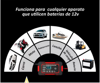 Cargador de Batería de Auto y Moto