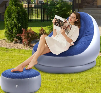 Sillon Inflable Con Reposapies