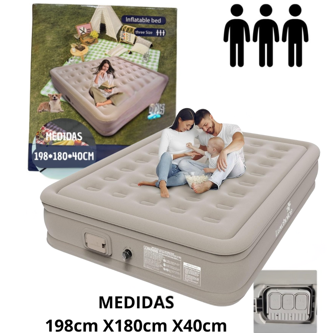 Colchón Inflable con bomba integrada
