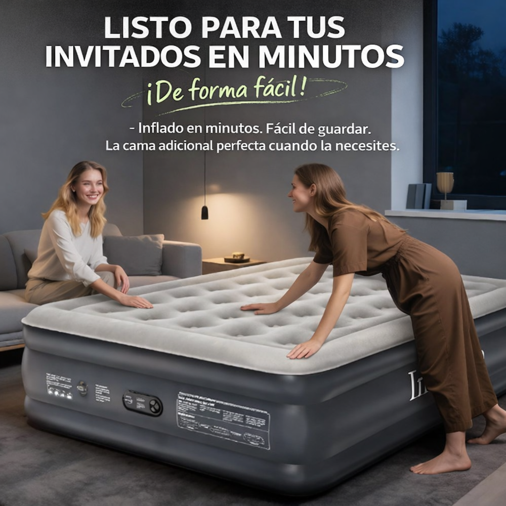 Colchón Inflable con bomba integrada