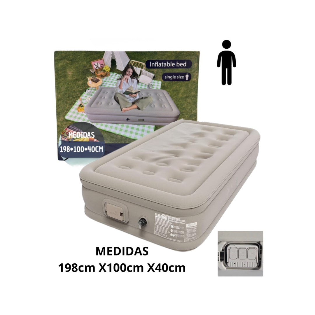 Colchón Inflable con bomba integrada