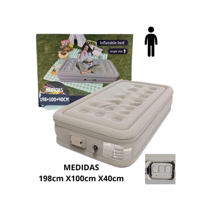 Colchón Inflable con bomba integrada