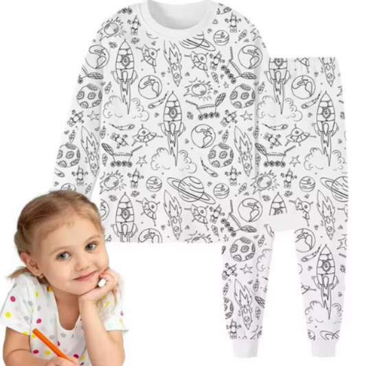 PIJAMA PARA COLOREAR -NIÑOS