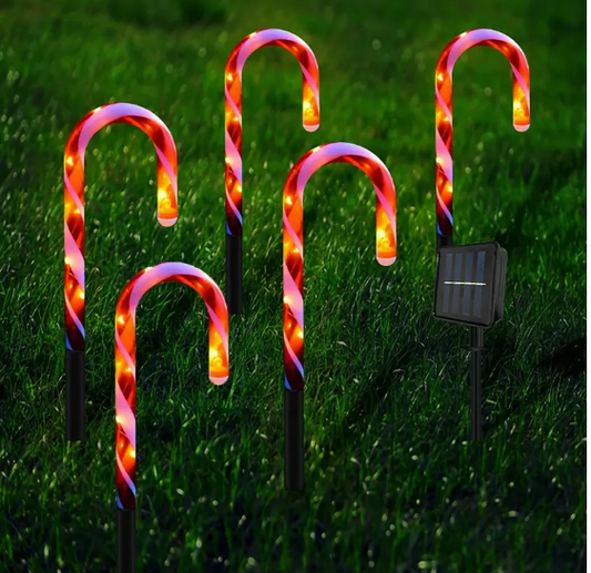 LUCES NAVIDEÑAS PARA JARDIN CON PANEL SOLAR