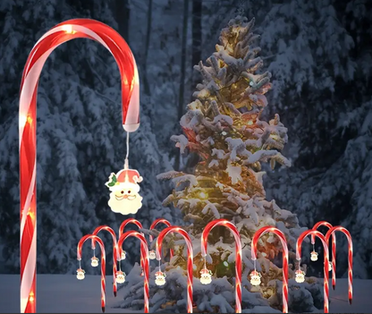 LUCES NAVIDEÑAS PARA JARDIN CON PANEL SOLAR