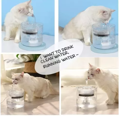 Bebedero Automático Con Filtro De Agua Para Gatos