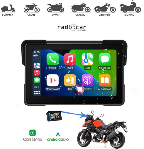 Pantalla CarPlay para Motocicleta