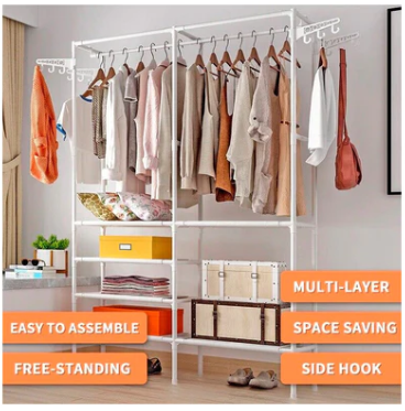 Closet/Colgador/Ropero - Closet Multifuncional 5 Niveles Transformable