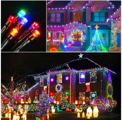 Luces Navideñas con Panel Solar