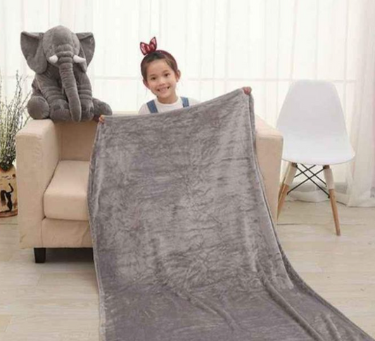 ALMOHADA ABRAZADORA ELEFANTE CON COBIJA