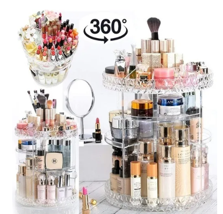 ORGANIZADOR DE MAQUILLAJE GIRATORIO 360