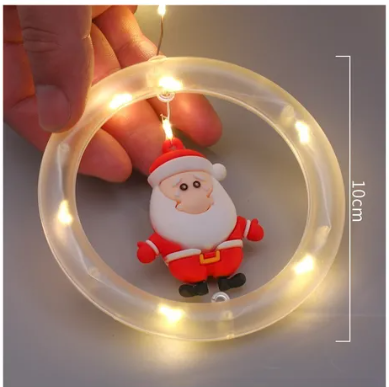 Cortina de Aros De Navidad Luz Led