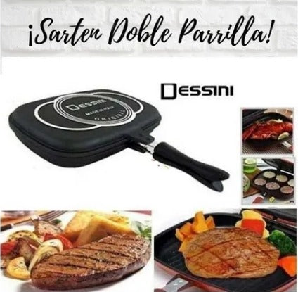 Sartén Dessini Original Doble Parrilla Antiadherente de 36 cm